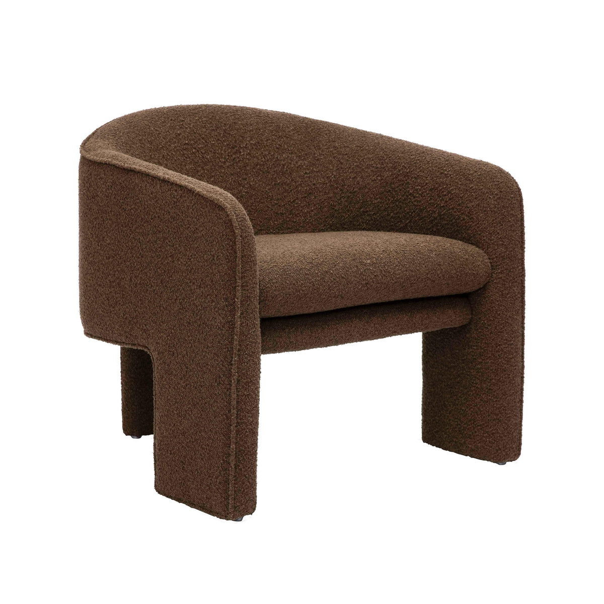 Marla Performance Boucle Accent Chair — Brown null