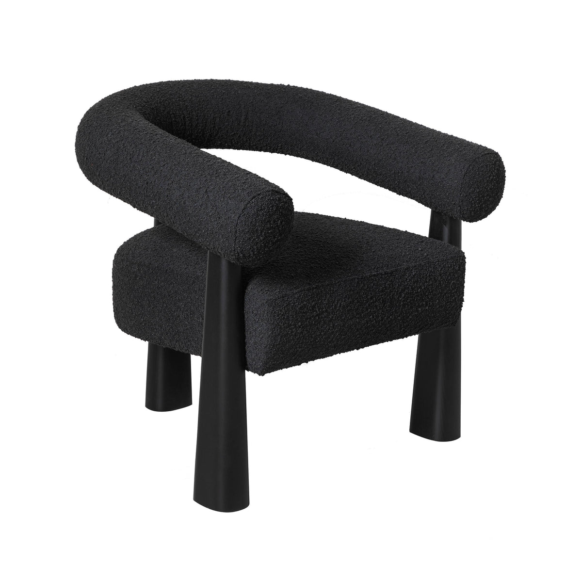 Spara Performance Boucle Accent Chair — Black null