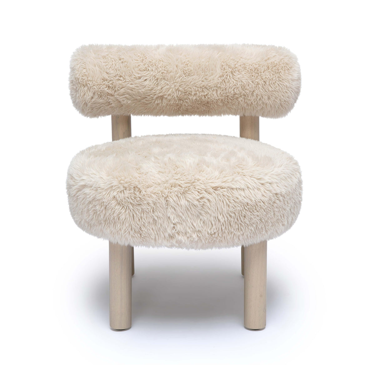 Carmel Contract-Grade Vegan Shearling Accent Chair