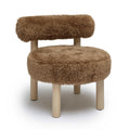 Carmel Contract-Grade Vegan Shearling Accent Chair