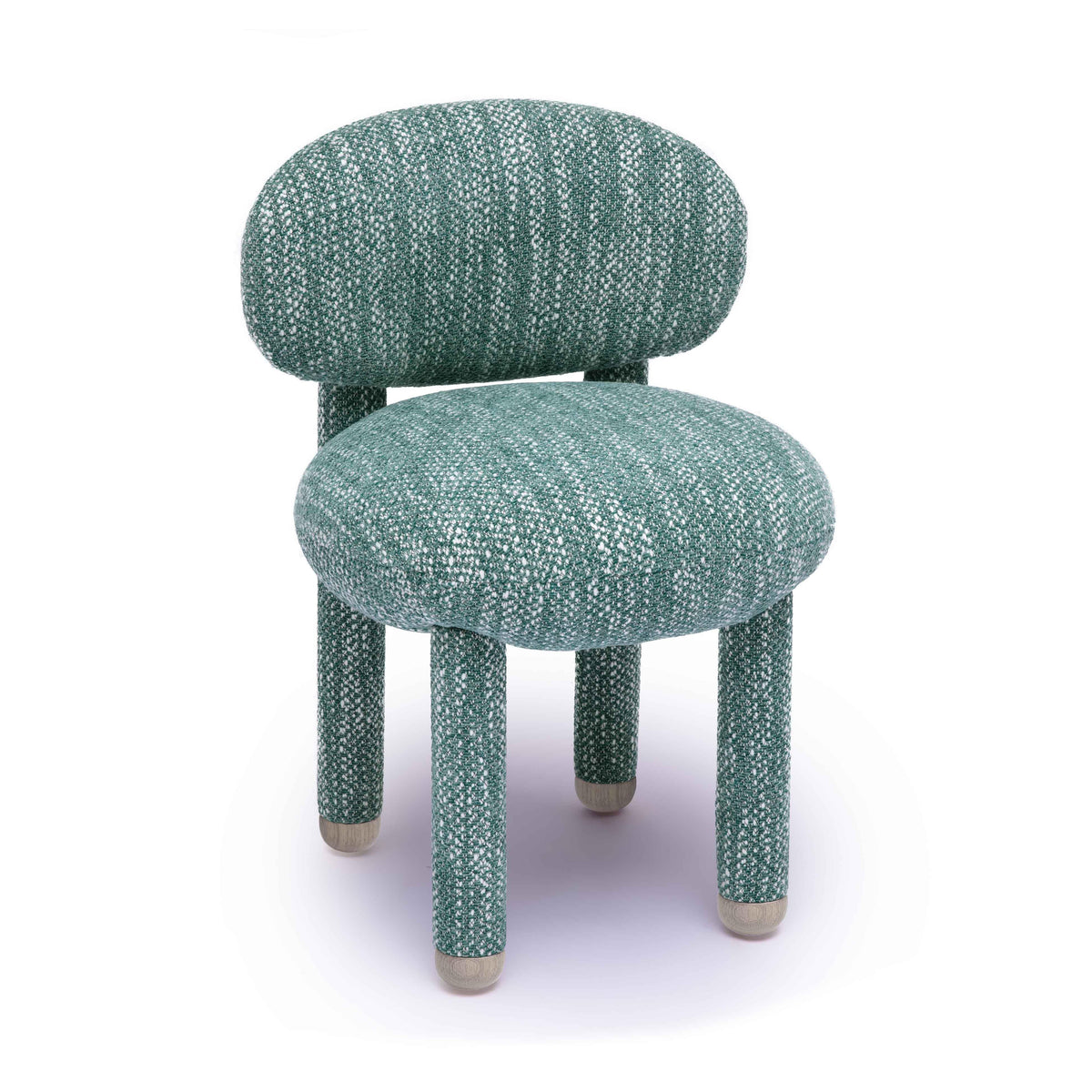 Manu Nubby Performance Fabric Side Chair — Teal null