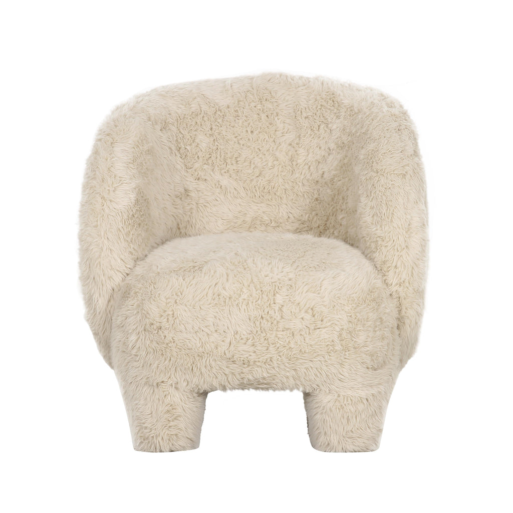 Kiki Contract-Grade Vegan Shearling Accent Chair