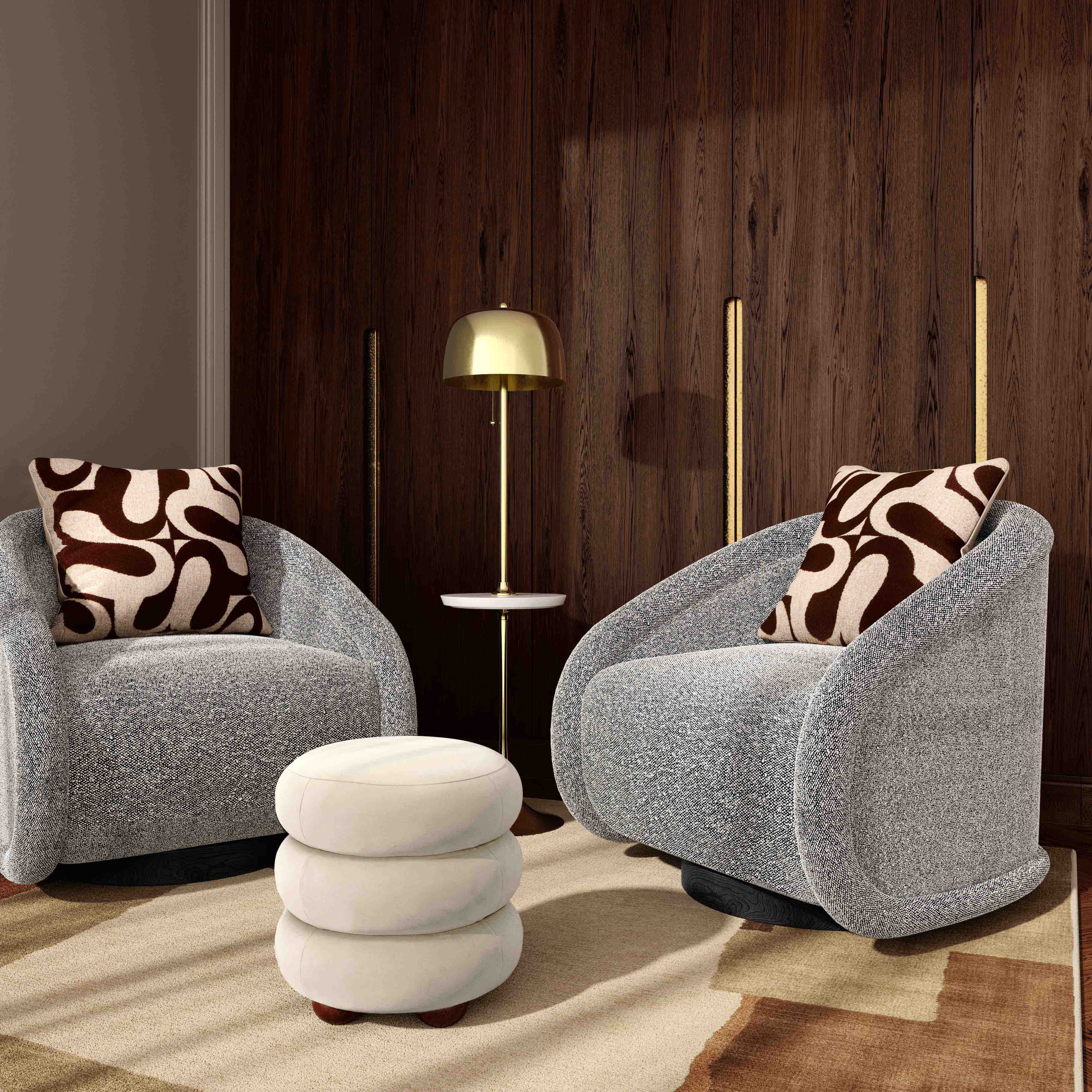 Rory Performance Boucle Swivel Accent Chair