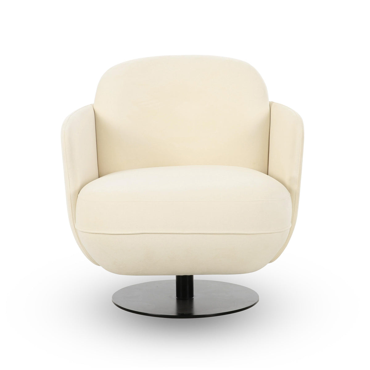 Solange Performance Velvet Swivel Accent Chair