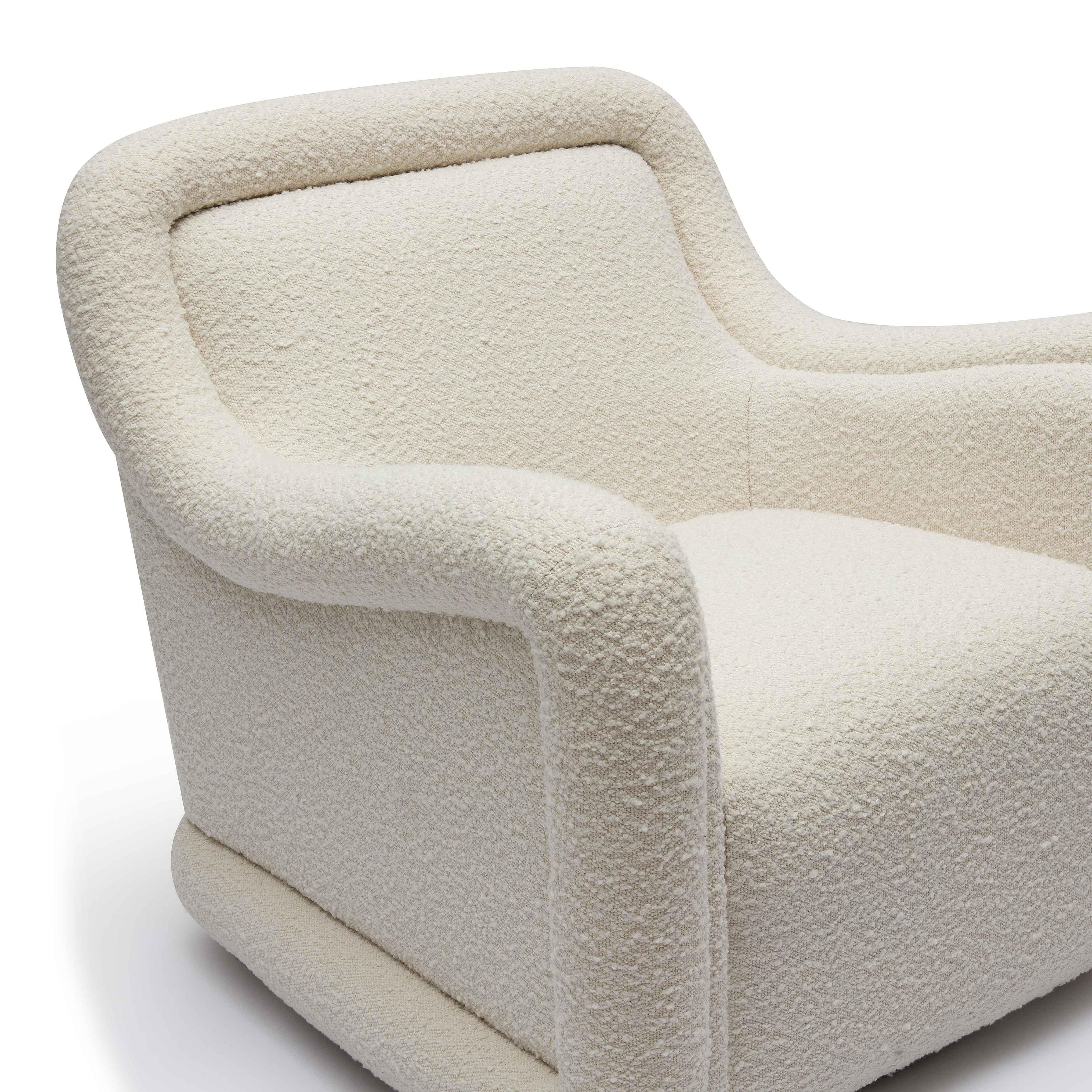 Charli Performance Boucle Swivel Chair