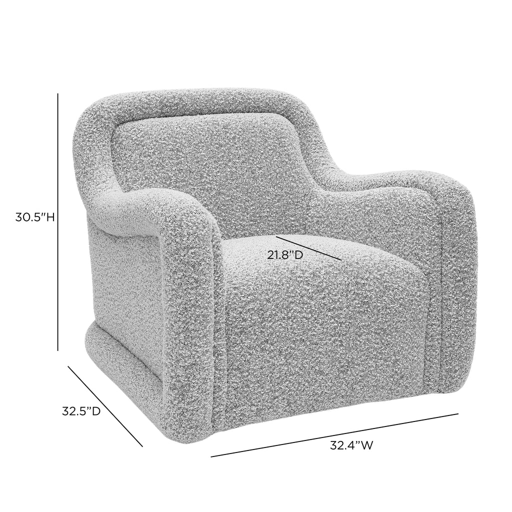 Charli Performance Boucle Swivel Chair