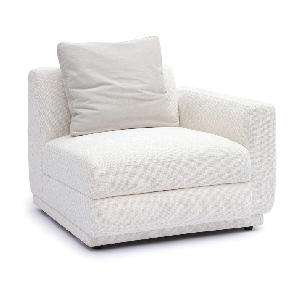 Perry Cream Performance Chenille Modular Corner Chair