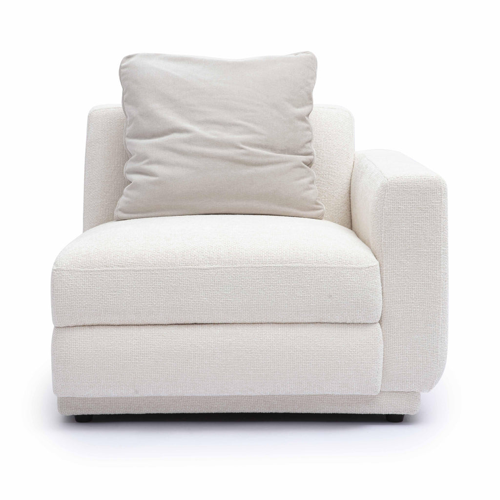 Perry Cream Performance Chenille Modular Corner Chair