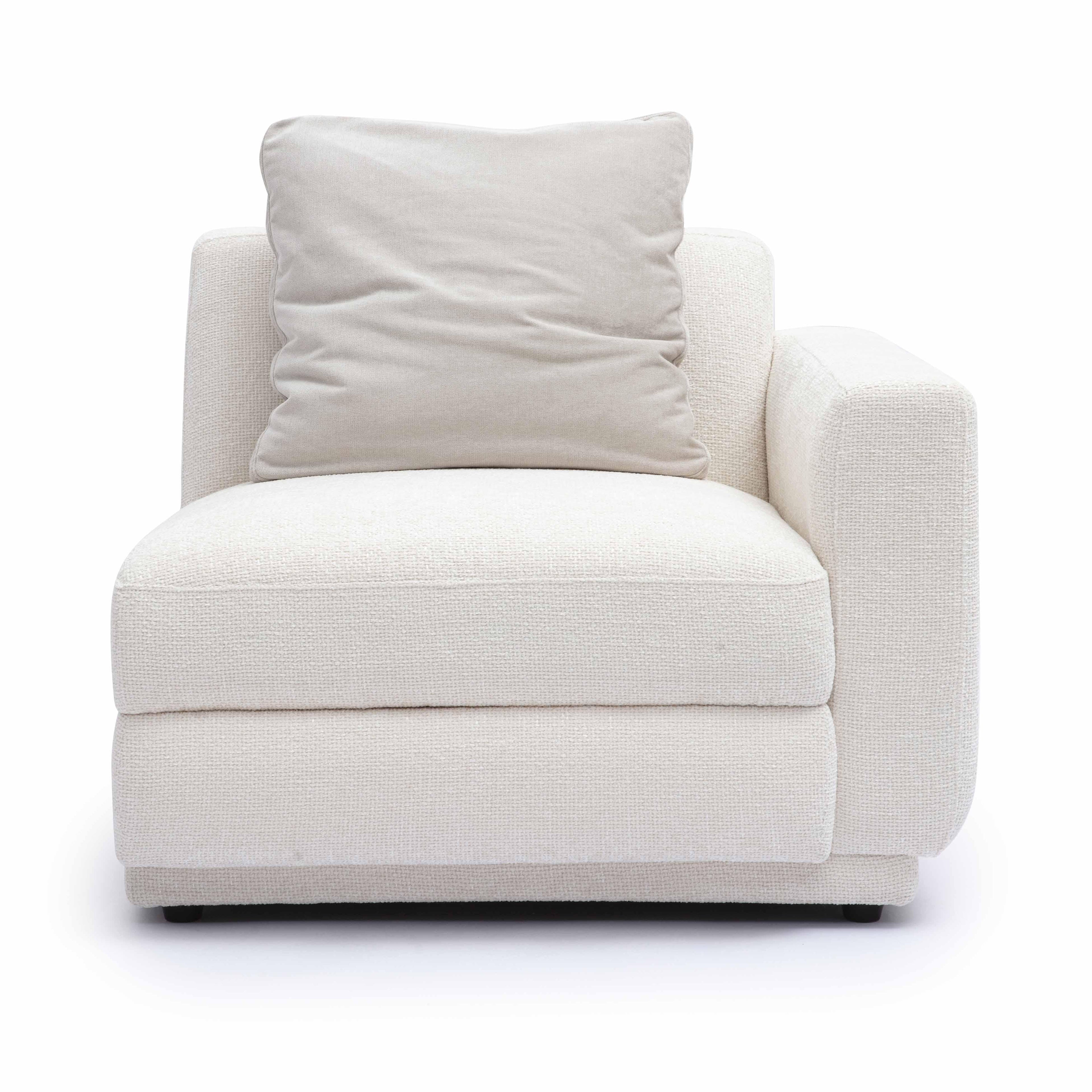 Perry Cream Performance Chenille Modular Corner Chair