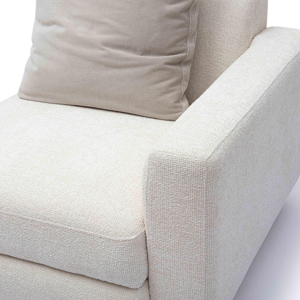 Perry Cream Performance Chenille Modular Corner Chair