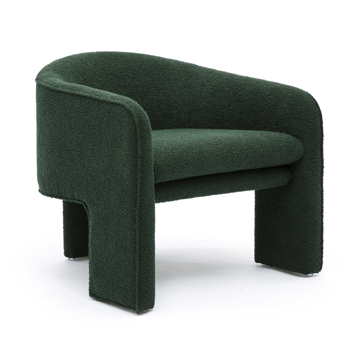 Marla Performance Boucle Accent Chair — Forest Green null
