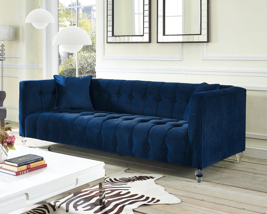 Bea 90.6" Performance Velvet Tufted Sofa
