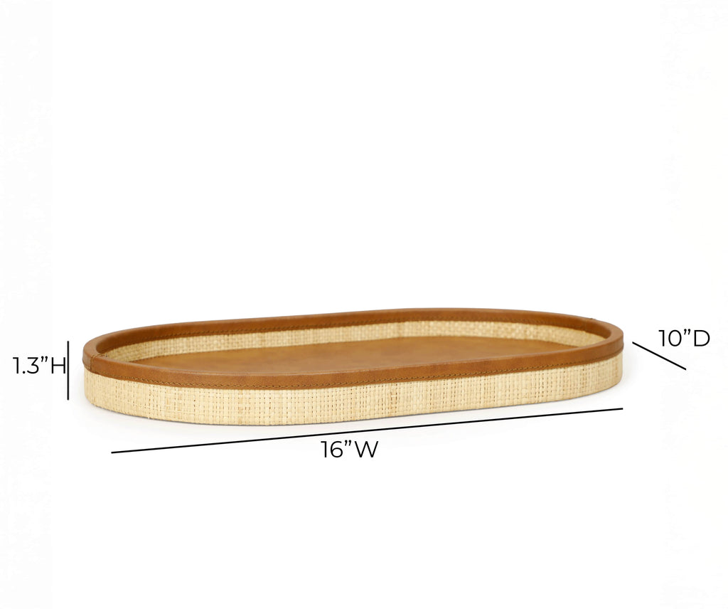 Hakiri Natural Raffia Contract-Grade Storage Tray
