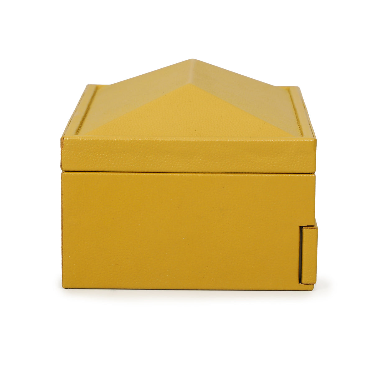 Knox Mustard Yellow Vegan Leather Contract-Grade Jewelry Box