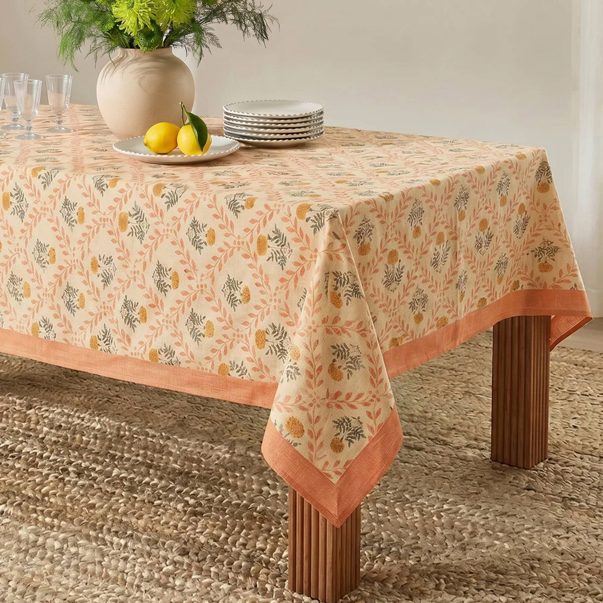Dolce Natural Cotton Table Cloth