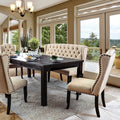 Sania 6 Pc Dining Table Set with Bench