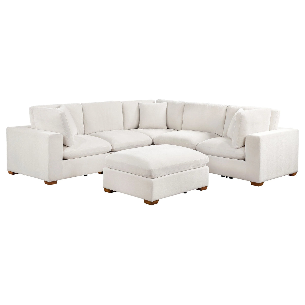 Cloud Lux 4-Piece Upholstered Modular Sectional Sofa