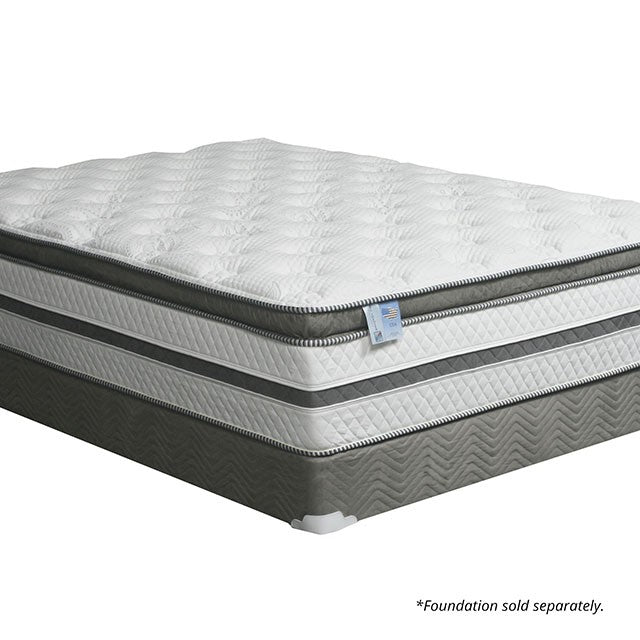 Siddalee 16” Euro Pillow Top 2.5” Gel Infused Memory Foam