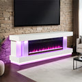 Peseux 71" TV Stand with Electric Fire Place