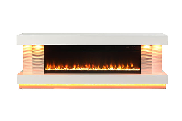 Peseux 71" TV Stand with Electric Fire Place