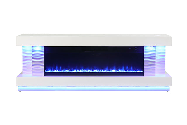 Peseux 71" TV Stand with Electric Fire Place