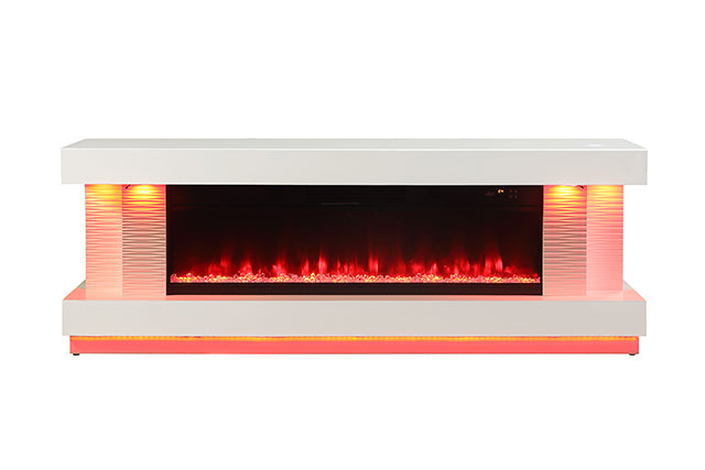 Peseux 71" TV Stand with Electric Fire Place