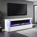 Luken 71" TV Stand with Electric Fire Place
