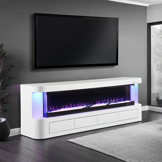 Luken 71" TV Stand with Electric Fire Place
