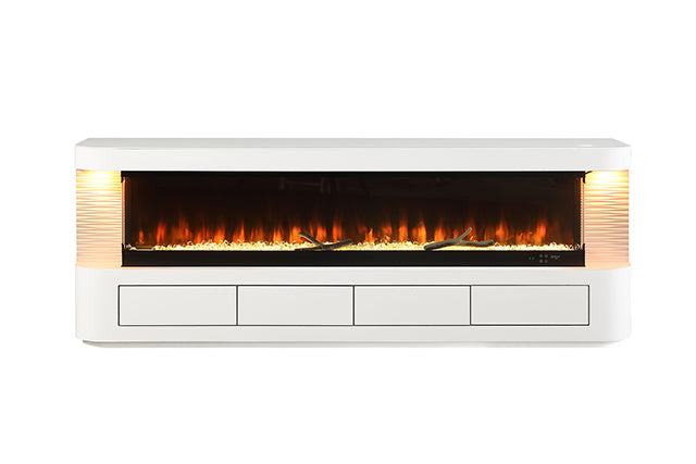 Luken 71" TV Stand with Electric Fire Place