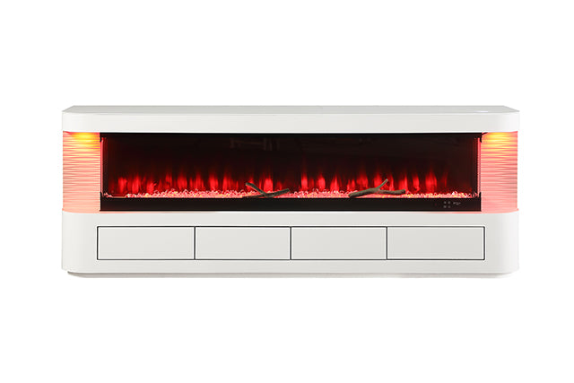 Luken 71" TV Stand with Electric Fire Place