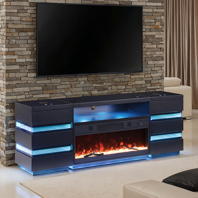 Terni TV Stand with Fireplace & 2 Side Tables