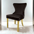 Portanova Set Of 2 Gold Chair