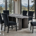Selsey Black Stone Top Dining Table