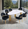 Northam 7 Pc Dining Table Set with Black Chair