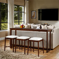 Daventry Sofa Table with 3 Counter Height Stools