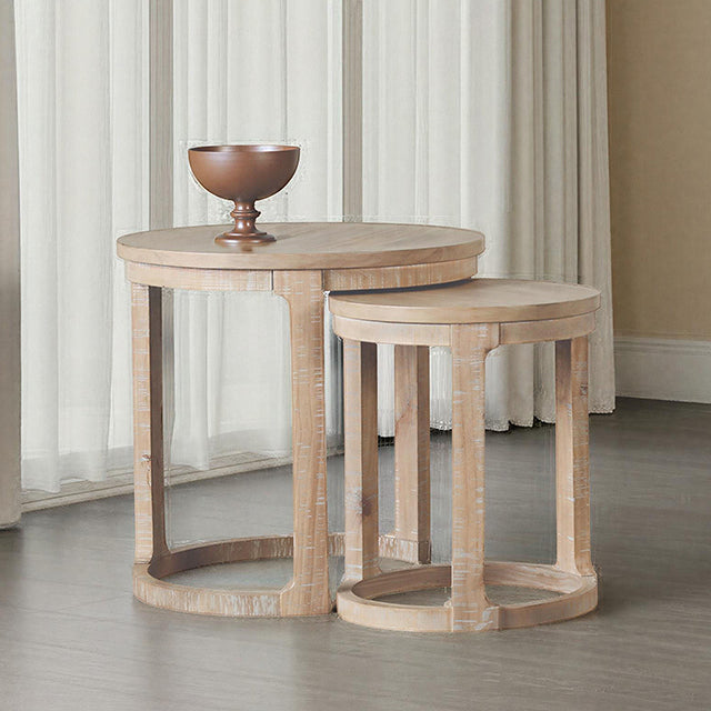 Hickory Nesting End Table