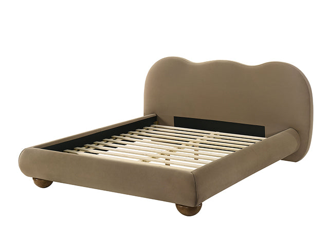 Finamore Upholstered Bed in Brown