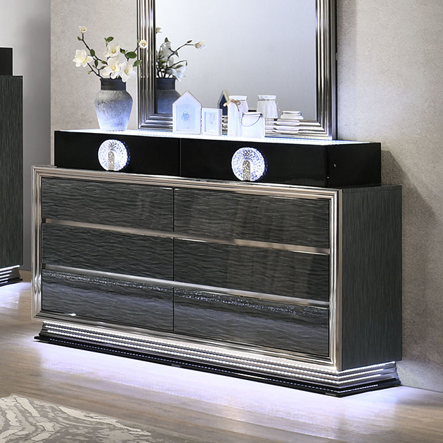Noire Dresser w/ LED