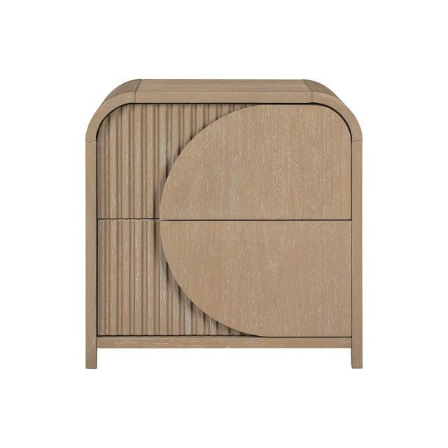 Tangentry 2 Drawer Nightstand