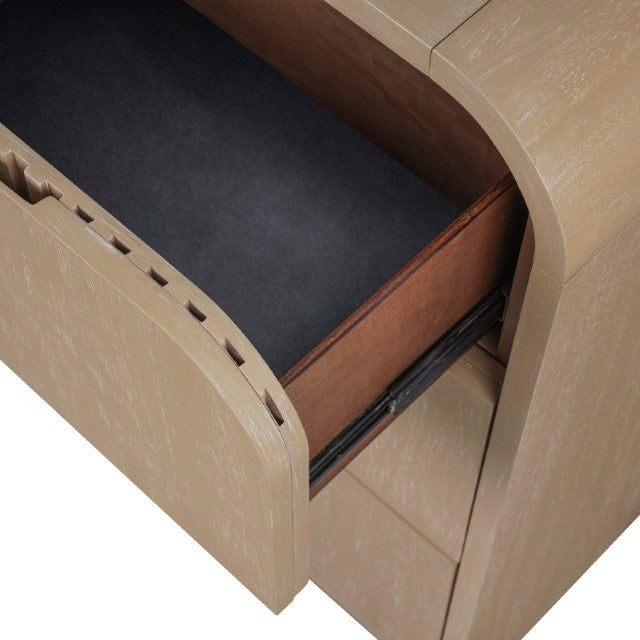 Tangentry 2 Drawer Nightstand