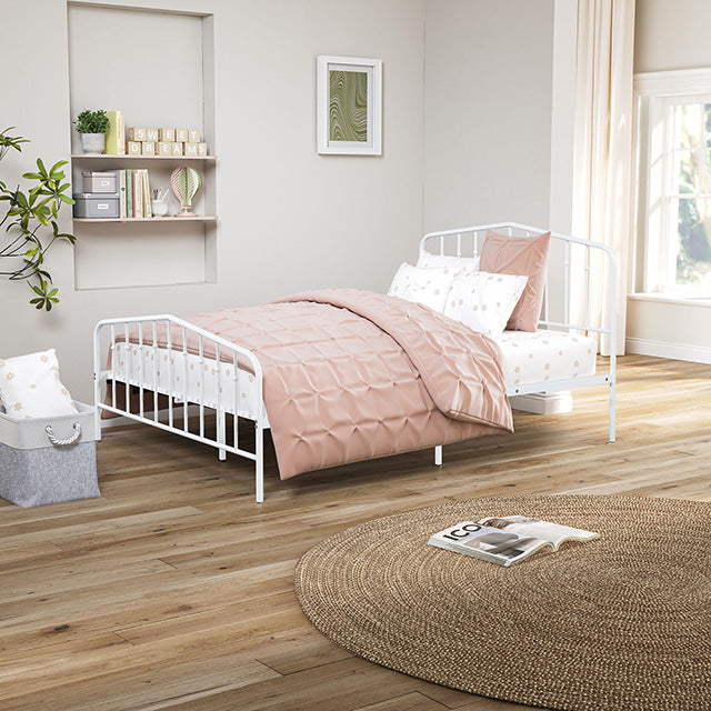 Nicoli Queen Metal Bed with Underbed Storage