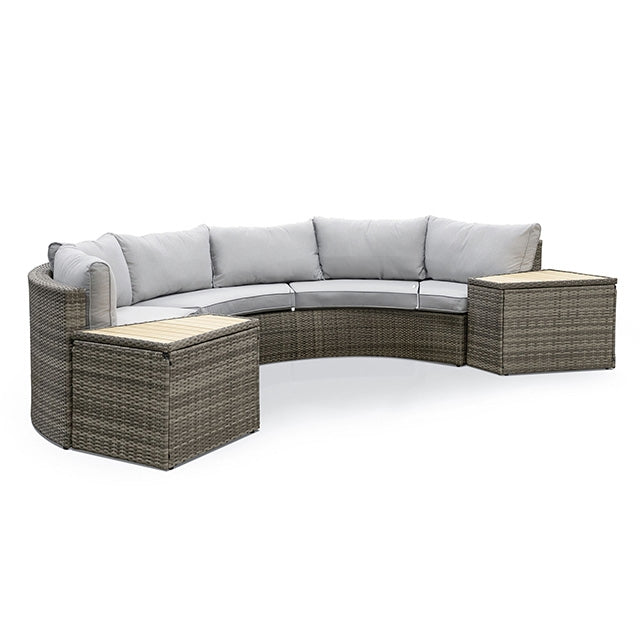 Barbuda Sectional Sofa w/ End Tables