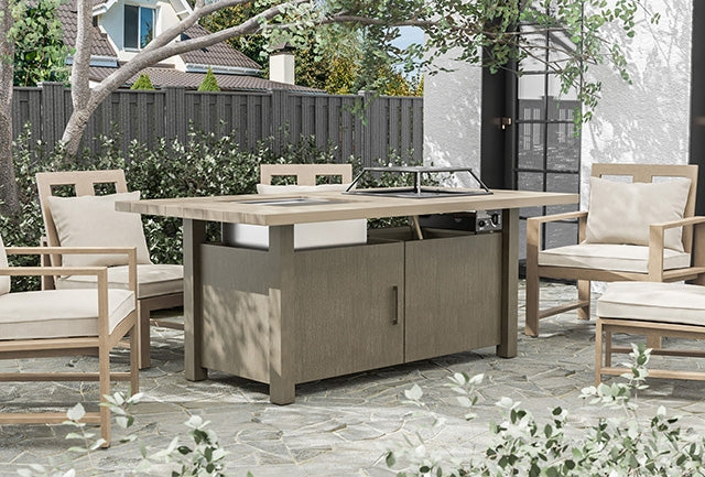 Bordeaux Dining Table with Fire Pit & Cooler