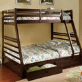 California Twin/Full Bunk Bed, Gray