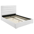 Felicity 53-inch Upholstered Platform Bed White — White King