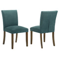 Paxton Upholstered Dining Side Chair Teal Blue (Set of 2)