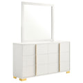 Marceline 6-drawer Dresser with Mirror White