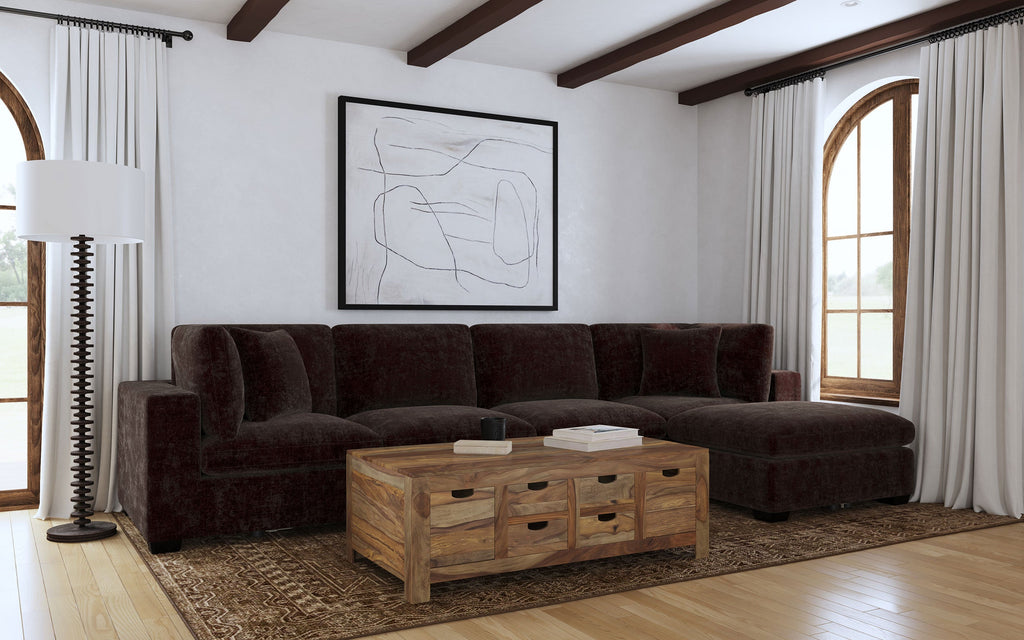 Cloud Lux 4-Piece Upholstered Modular Sectional Sofa