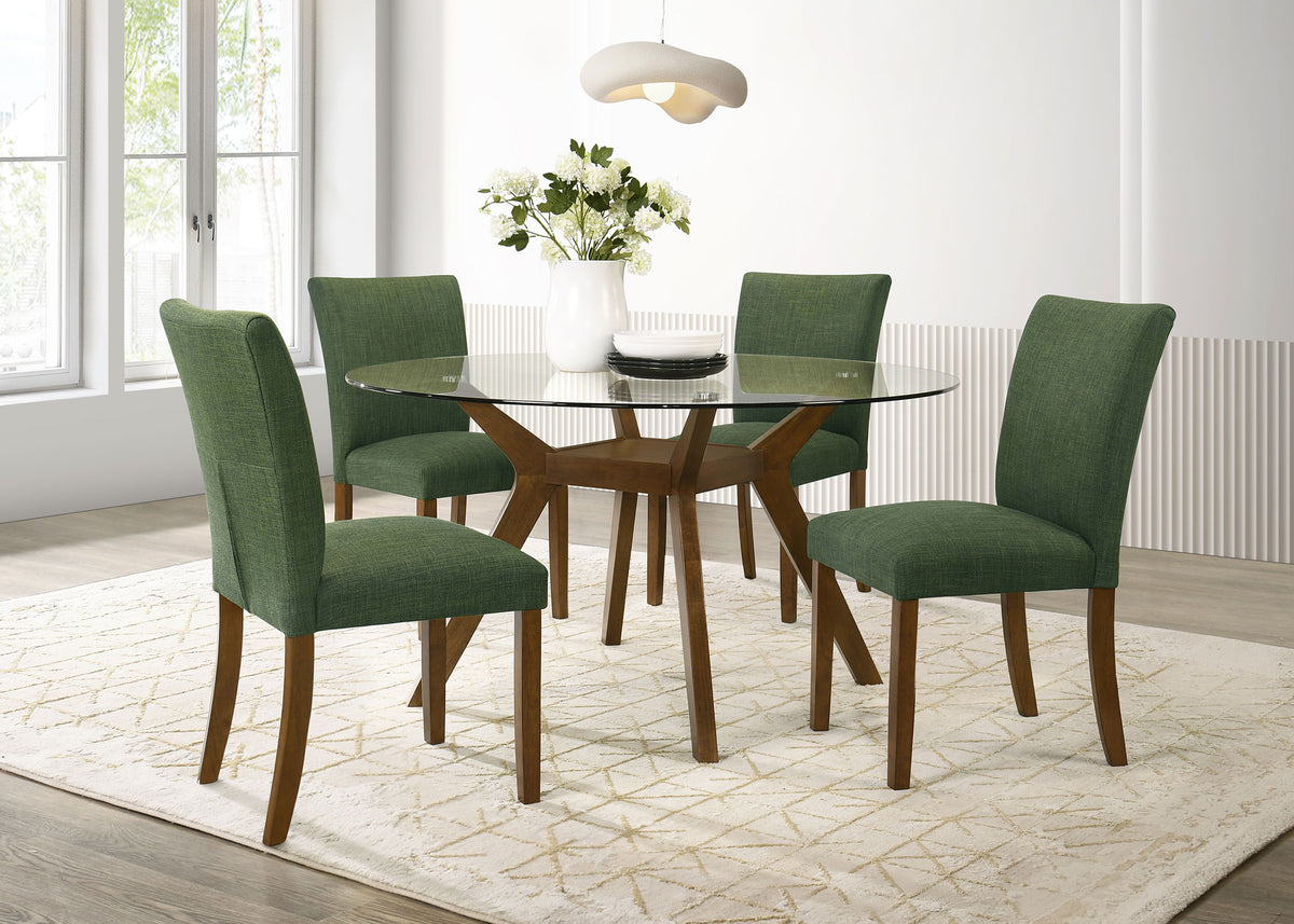 Paxton Square Wood Dining Table Base Brown