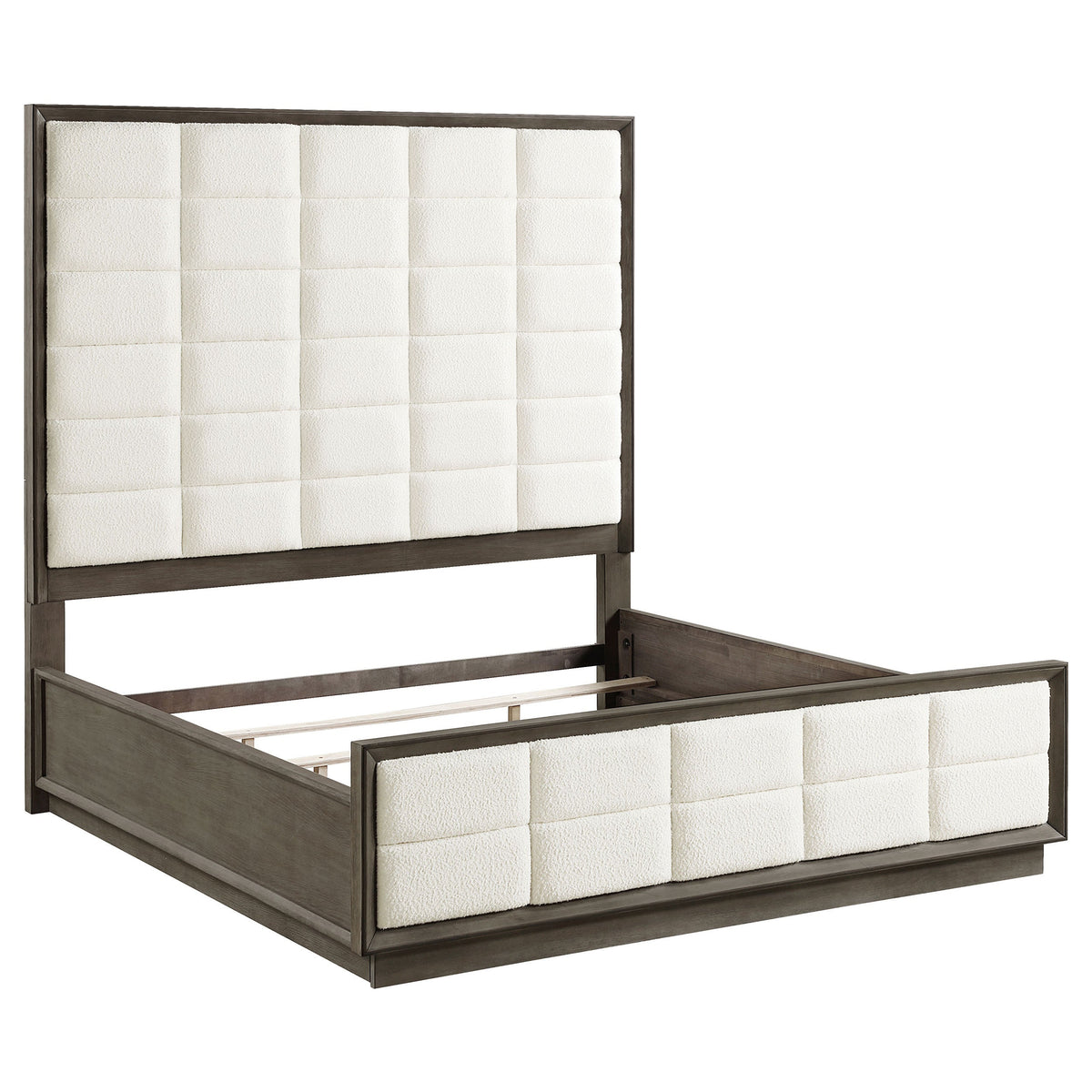 Durango 80-inch Panel Bed Taupe Oak — Brown King